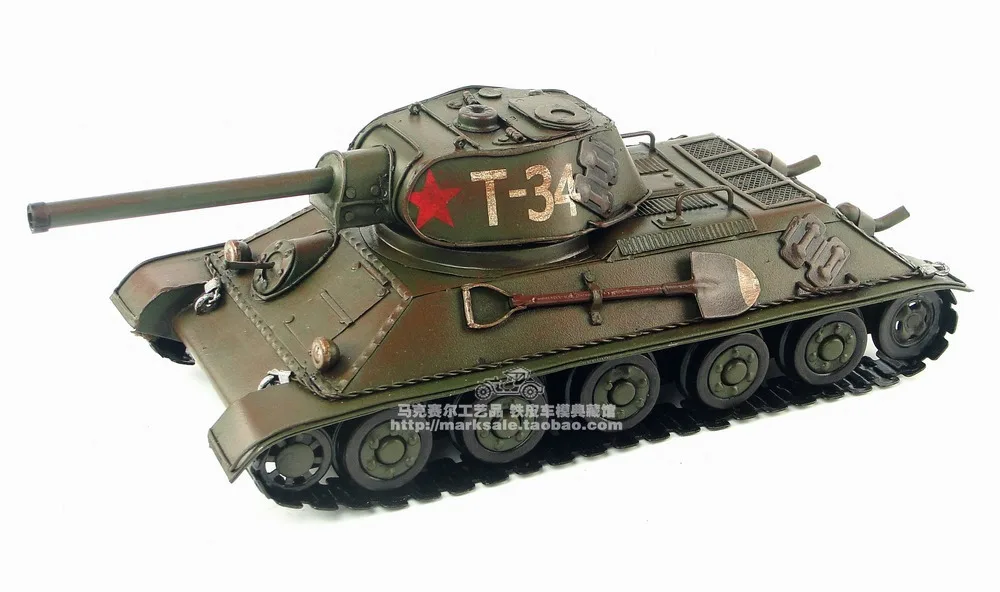 Винтажный танк ручной работы военная модель 1940 советская T 34 MBT изделия под