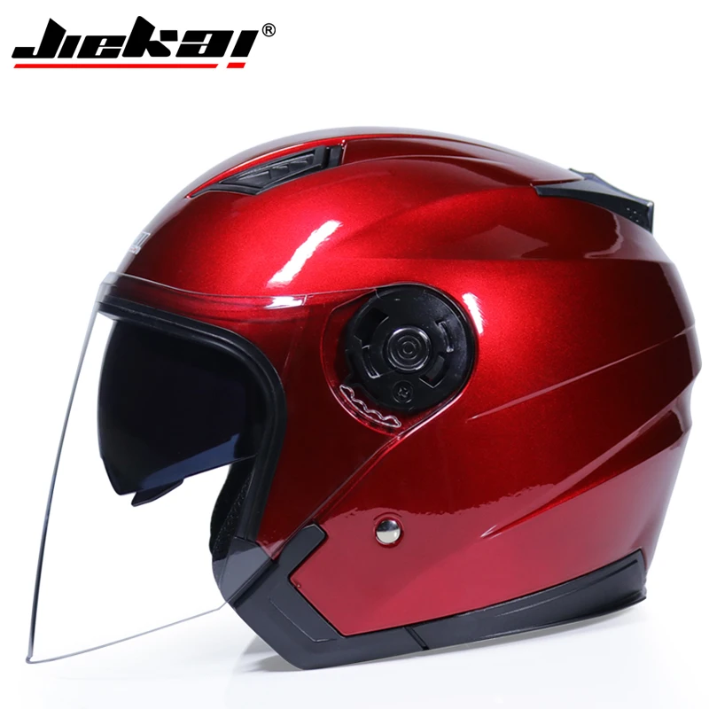 Половина мужчин moto rcycle шлемы двойной объектив скутер мото шлем Casco vespa деревенский езда capacete de moto Крест Шлемы - Цвет: 7