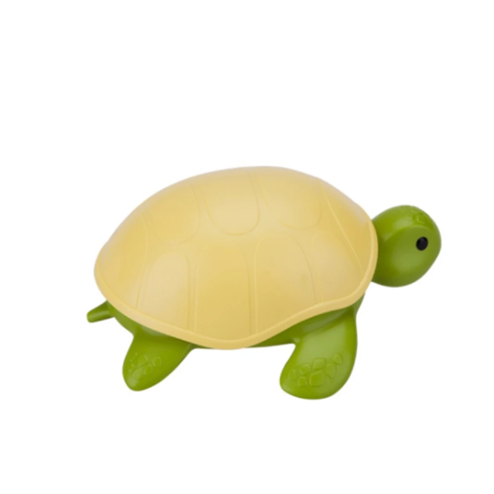 

Creative Cartoon Turtle Plastic Soap Dishes Bathroom Fixtures Non-Slip Soap Box with Covers Home Improvement Soap Dishes