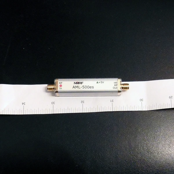 

Free shipping AML-500es 500MHz picture transmission high gain low noise amplifier LNA coaxial feed type built-in SAW