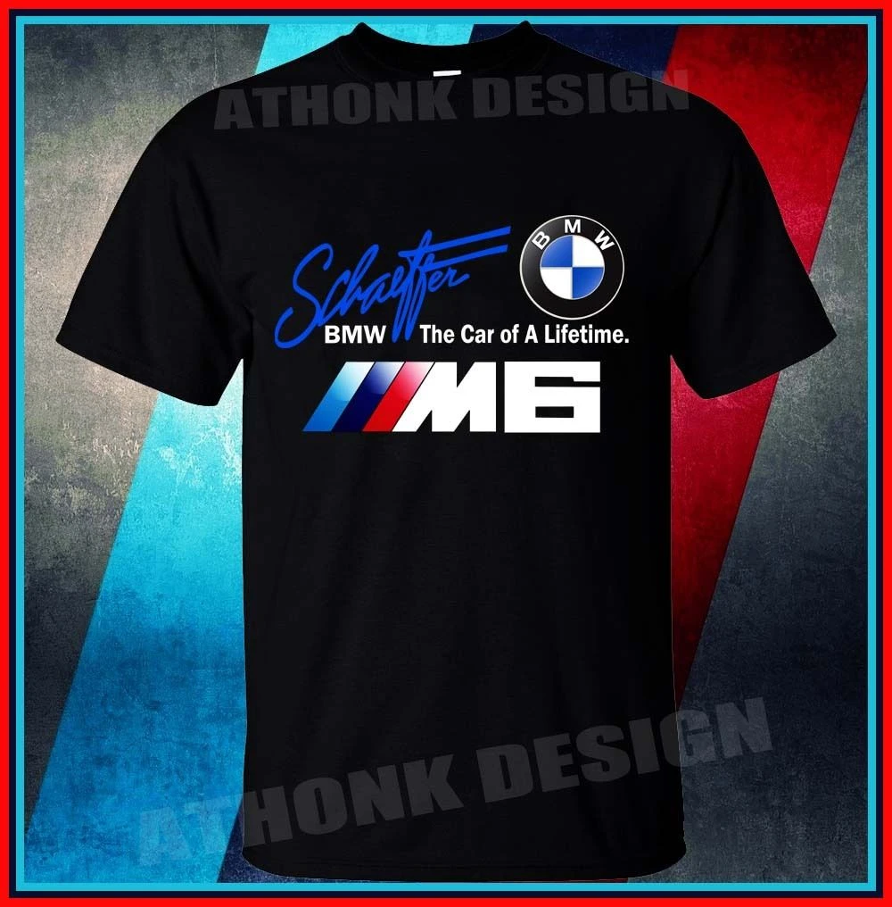 ASHLEY SCHAEFFER BMW camiseta M6 M ventilador camiseta tatuaje camiseta Tops ropa Hipster moda tee top|Camisetas| - AliExpress