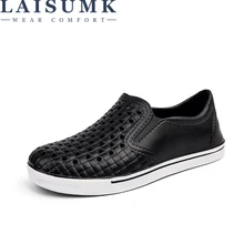 LAISUMK Comfortable Men's Sandals Slip On Garden Clogs Pool Beach Water Hollow Shoes Men Casual Work Medical Breathable Light slip on casual garden clogs waterproof crocus shoes women classic nursing clogs hospital women work medical sandals