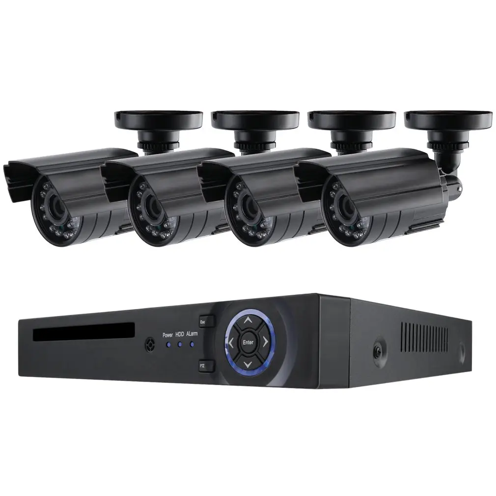 Профессиональный Крытый Открытый водонепроницаемый IP66 Дома Инфракрасный монитор наблюдения камеры безопасности системы DVR Набор