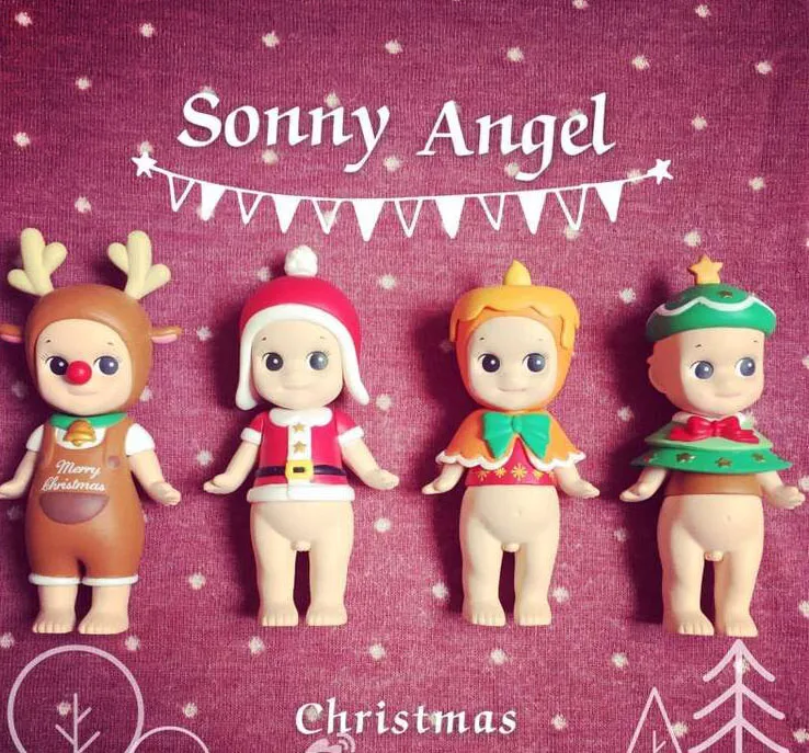 Фигурка японского аниме sonny angel 4 шт./лот набор экшн фигурок Рождественская серия