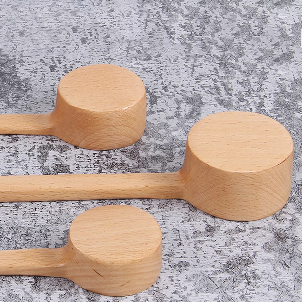 Nature Primitive Japanese Spoon Long Handle Bamboo Eucalyptus Seasoning Scoop Dessert Coffee Tools Gadgets Kitchen Accessories