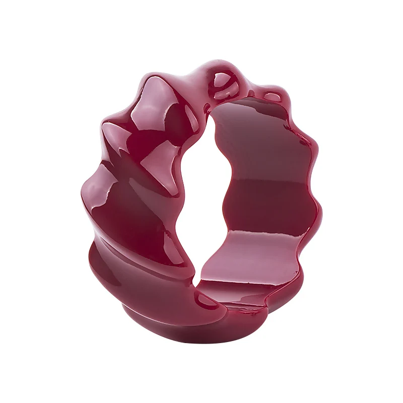 Trendy Fashion Resin Cuff Bracelets Bangles for Women New Vintage Simple Charm Geometric Wave Bracelet Girls Jewelry Female (4)