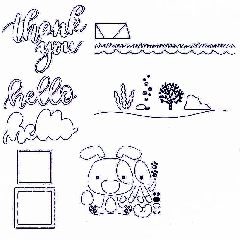 

Piggy Sweet Hello Under the Sea Pop Up Components Shaker Window Frame Metal Cutting Dies for DIY Scrapbooking Cards Crafts 2019