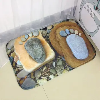 

Pastoral Style Mats Vloerkleed 3D Carpet Feet Stone Alfombras 3d Cobbles Rugs Carpets Area Rug For Living Room Rectangle 40*60cm