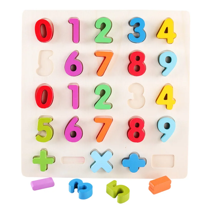 Jaheertoy арифметические головоломки Игрушки для маленьких детей для детей развивающие деревянные Игрушечные лошадки Алфавит дети Монтессори раннего детства обучения