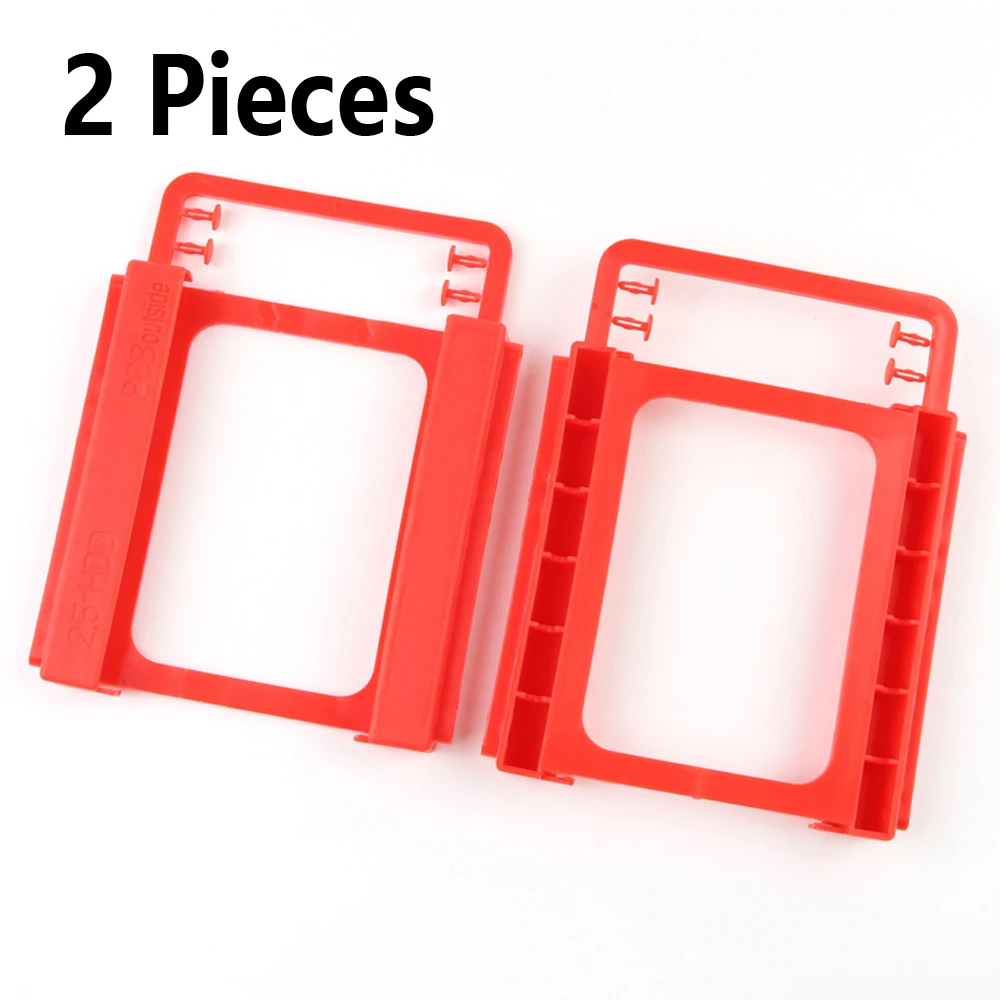 

2pcs 2.5 To 3.5 In SSD HDD Mounting Plastic Adapter Bracket