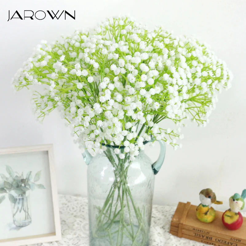 

JAROWN Simulation Gypsophila Flower Branch Artificial Wedding Decorative DIY Silk Fake Flower Home Party Feast Decor Flores