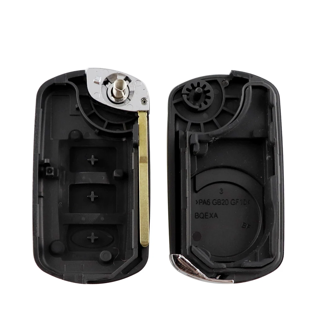 Keyforkess3 Bottoni di Vibrazione Pieghevole Sostituzione Chiave auto Chiave A Distanza Caso di Borsette Per LAND ROVER Range Rover Sport LR3 Discovery -