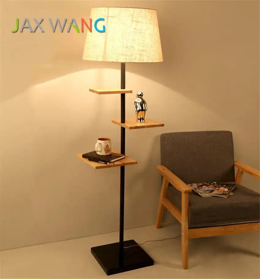 Detail Feedback Questions About Led E27 Wooden Decorative Floor Lamp Detail Feedback Questions About Led E27 Wooden Decorative Floor Lamp Modern Living Room Bedroom Study Standing Lamps White Fabric Light