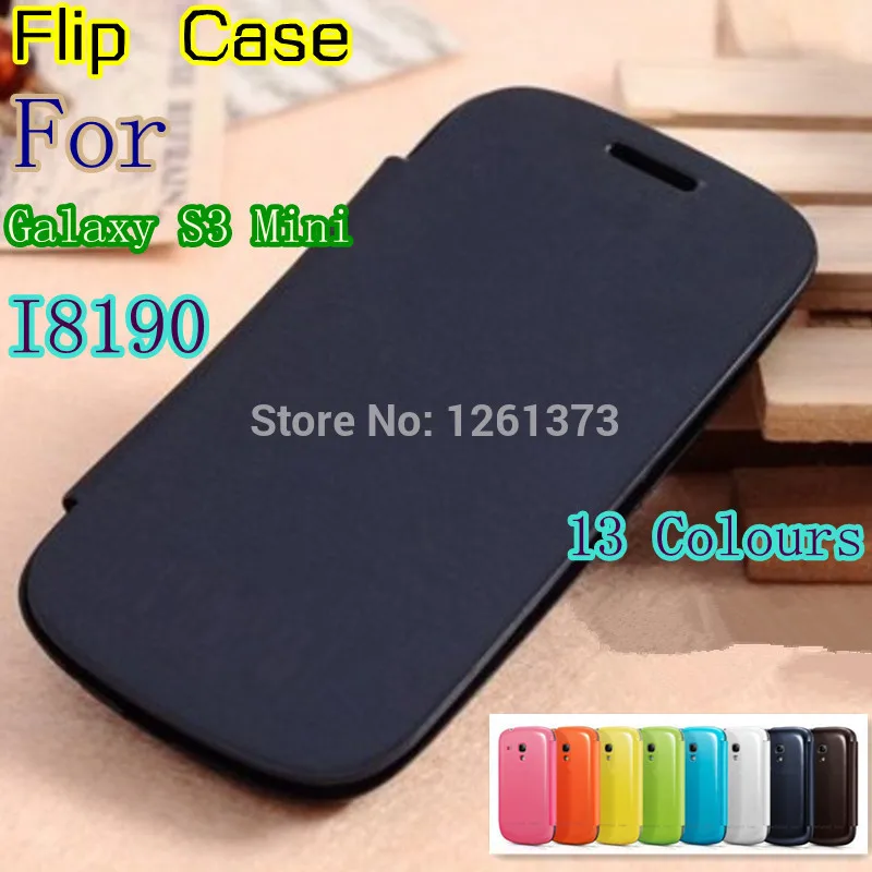 Для samsung Galaxy S3 Mini i8190 8190 задняя крышка флип кожаный чехол s батарея Корпус + экран flim