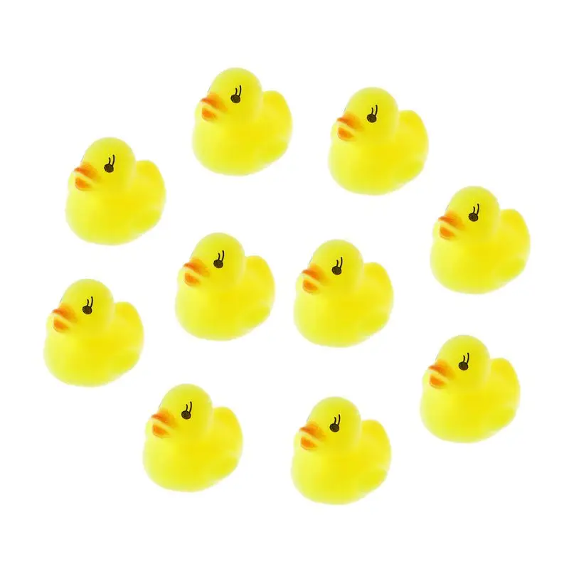 

10pcs Water Float Pool Toys Swim Ring Rubber Ducks Pool Inflatable Floating Beach Swimming Pool Party Toy for Adult Kids