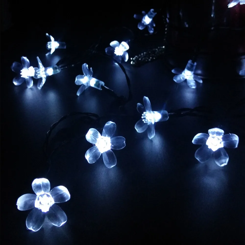 Yiyang 10m Rechargeable Battery Solar Lights Artificial Cherry