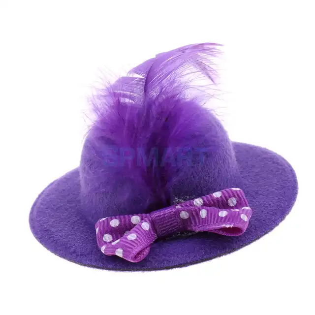 purple felt top hat