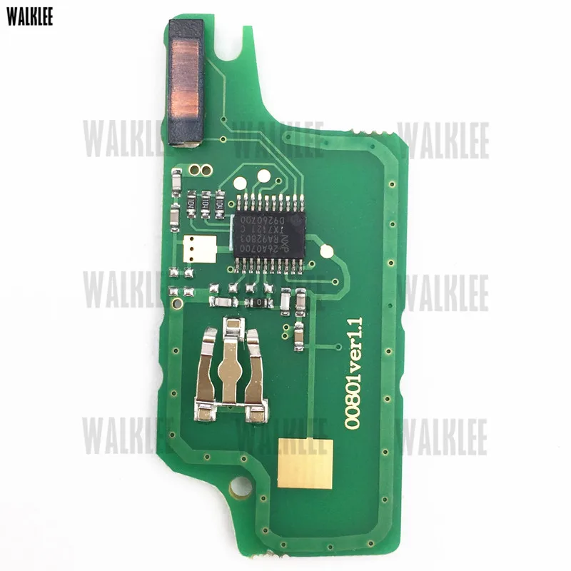 WALKLEE 2 кнопки дистанционный ключ подходит для Peugeot 207 208 307 308 408 Partner CE0536 модель HU83/VA2