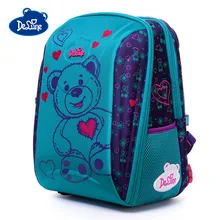 Delune Bear Car Pattern School Bags Children Orthopedic Backpack For Girls Boys Cartoon Backpacks Multi-pocket Mochila Infantil цена Delune Bear Car Pattern School Bags Children Orthopedic Backpack For Girls Boys Cartoon Backpacks Multi-pocket Mochila Infantil цены онлайн