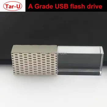 

2018 Newest Crystal 32GB USB flash drive high speed capacity USB drive 3D logo engraved