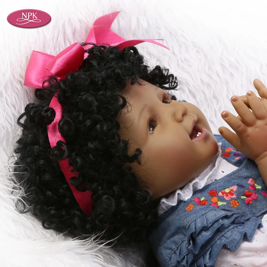 reborn black girl  lifelike baby doll toys reaslistic bebe bonecas menina (5)