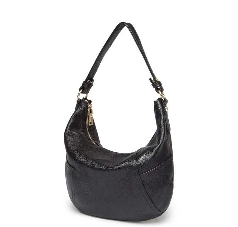 High Quality Genuine Leather Bag Woman Shoulder Bag Real Cow's Skin Bag Fashion HOBO Ladies Crossbody Bag 2018 (11)
