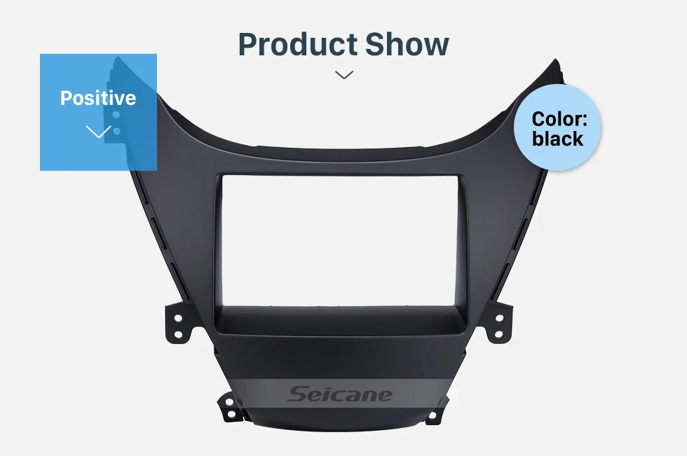 Seicane Perfect Double Din 2010 HYUNDAI ELANTRA Car Radio Fascia Surround Panel Fitting Frame Auto Stereo 