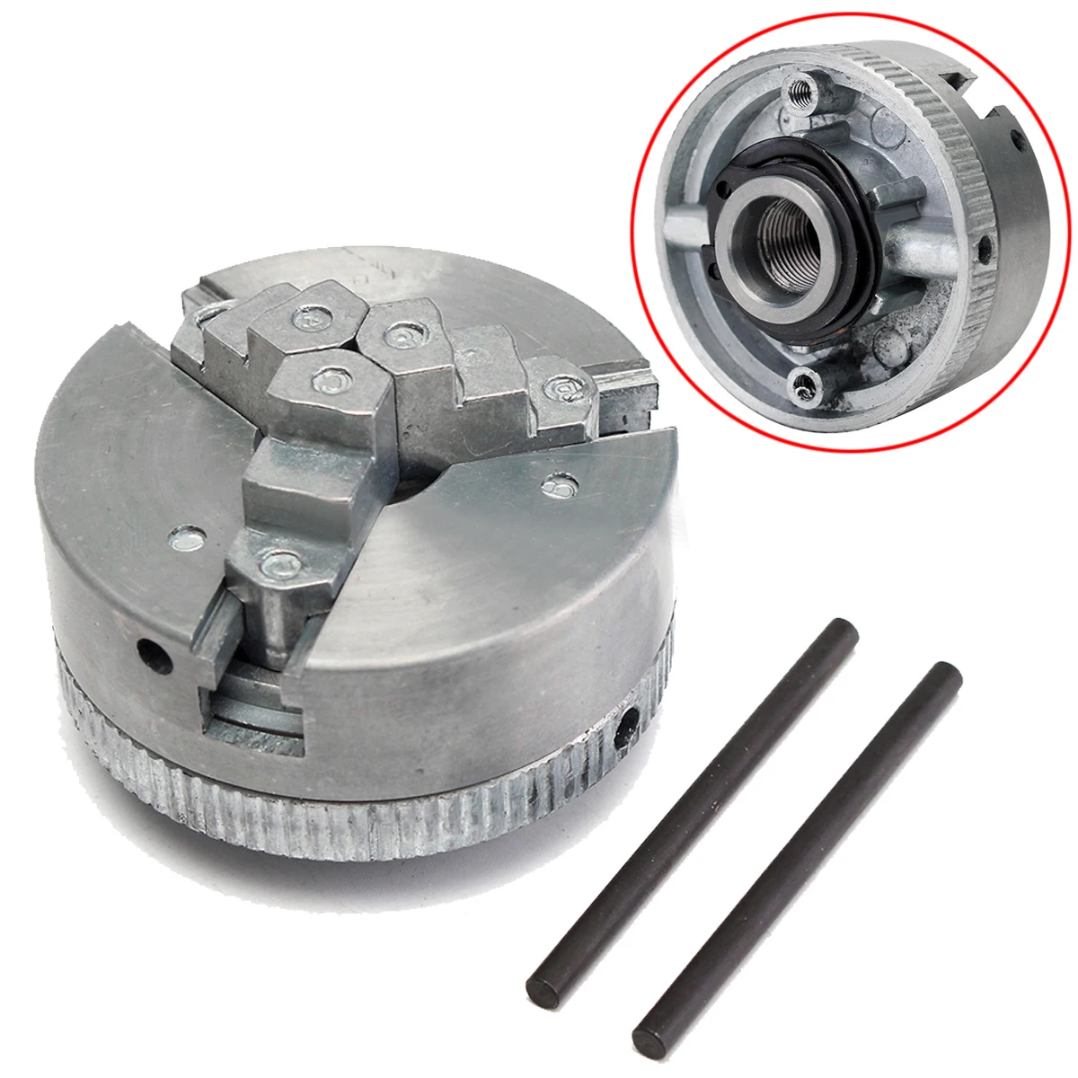 Buy 1pc Metal 3 Jaw Lathe Chuck M12x1 45mm Self