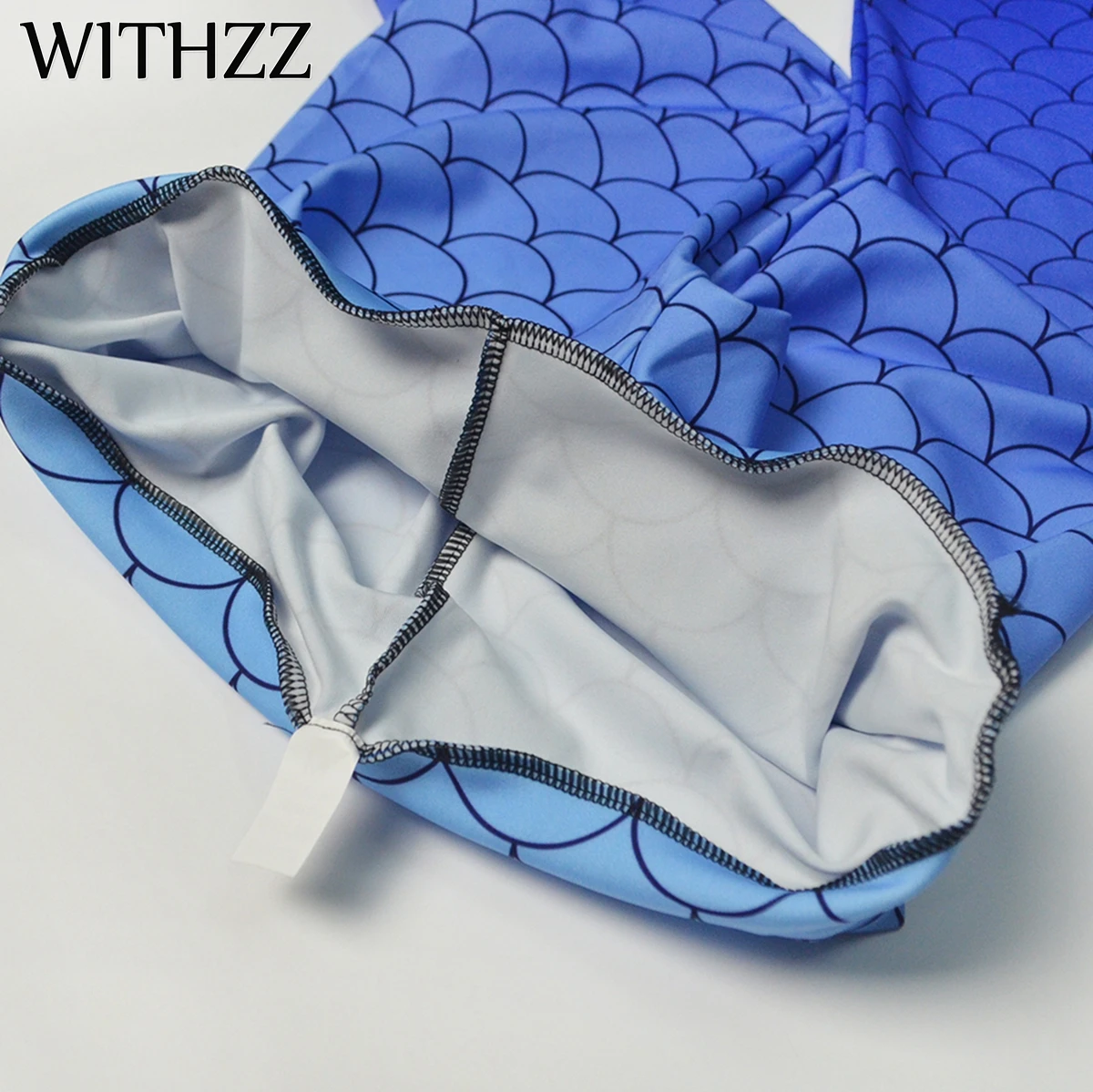 Женские леггинсы с принтом русалки WITHZZ спортивные Леггинсы для фитнесс