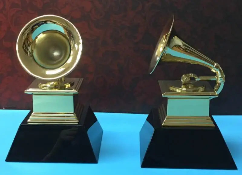 DHL Free shipping Grammy Award Trophy Metal Gramophone Marble Base by NARAS 1:1 Size  golden awards