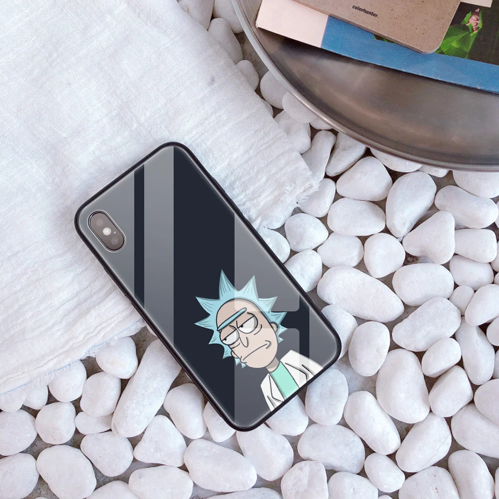 20423 Рик и Морти на заказ Чехол из закаленного стекла для телефона для iphone 11 Pro XS MAX XR 5 Чехол рассол DIY чехол для iphone 8X6 s 7 Plus - Цвет: 20423