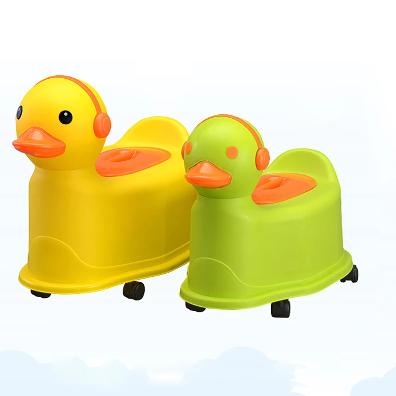 

Cute Baby Potty Duck Baby Toilet Potty Child Pot Training Girls Boy Potty Kids Chair Toilet Seat Children Pot With Wheels