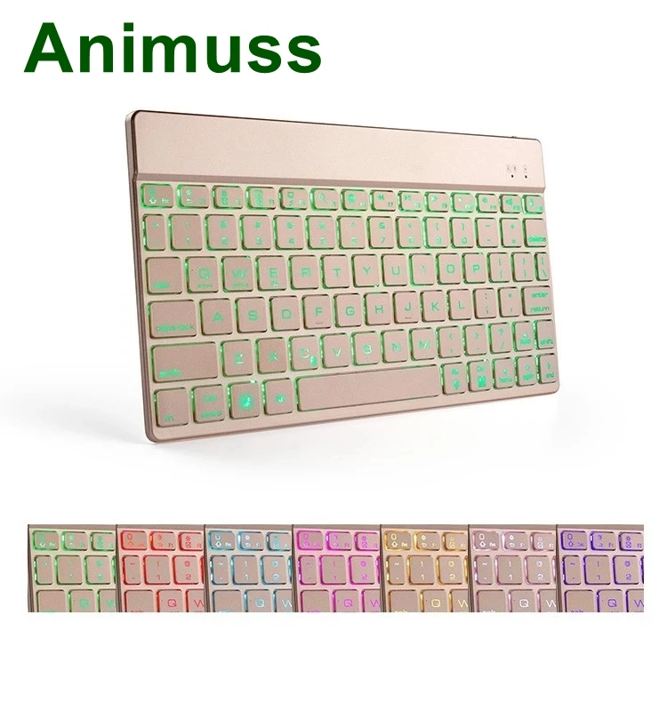 

Animuss China factory sale aluminum wireless bluetooth keyboard for IOS for Android for Windows