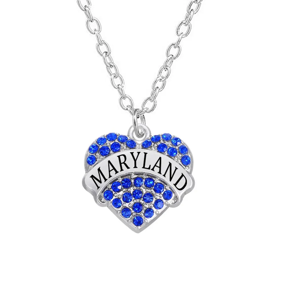 CustomCharms Maryland State Expandable Wire Charm Bracelet Bangle w//Black Color Crystals