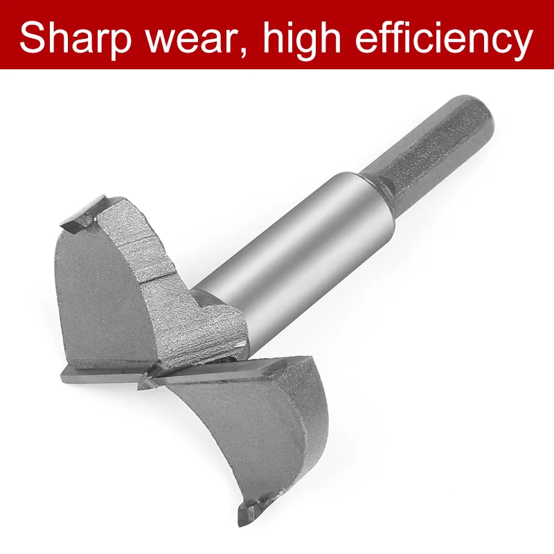 55mm Forstner Auger Drill Bit Set Wood Drilling Woodworking Hinge Hole Saw Window Wooden Cutting Rotary Hand Tool Accessories