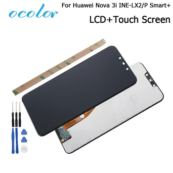 

ocolor For Huawei P Smart Plus LCD Display+Touch Screen No Frame Digitizer Assembly For Nova 3i LCD Screen INE-LX1 INE-L21+Tools