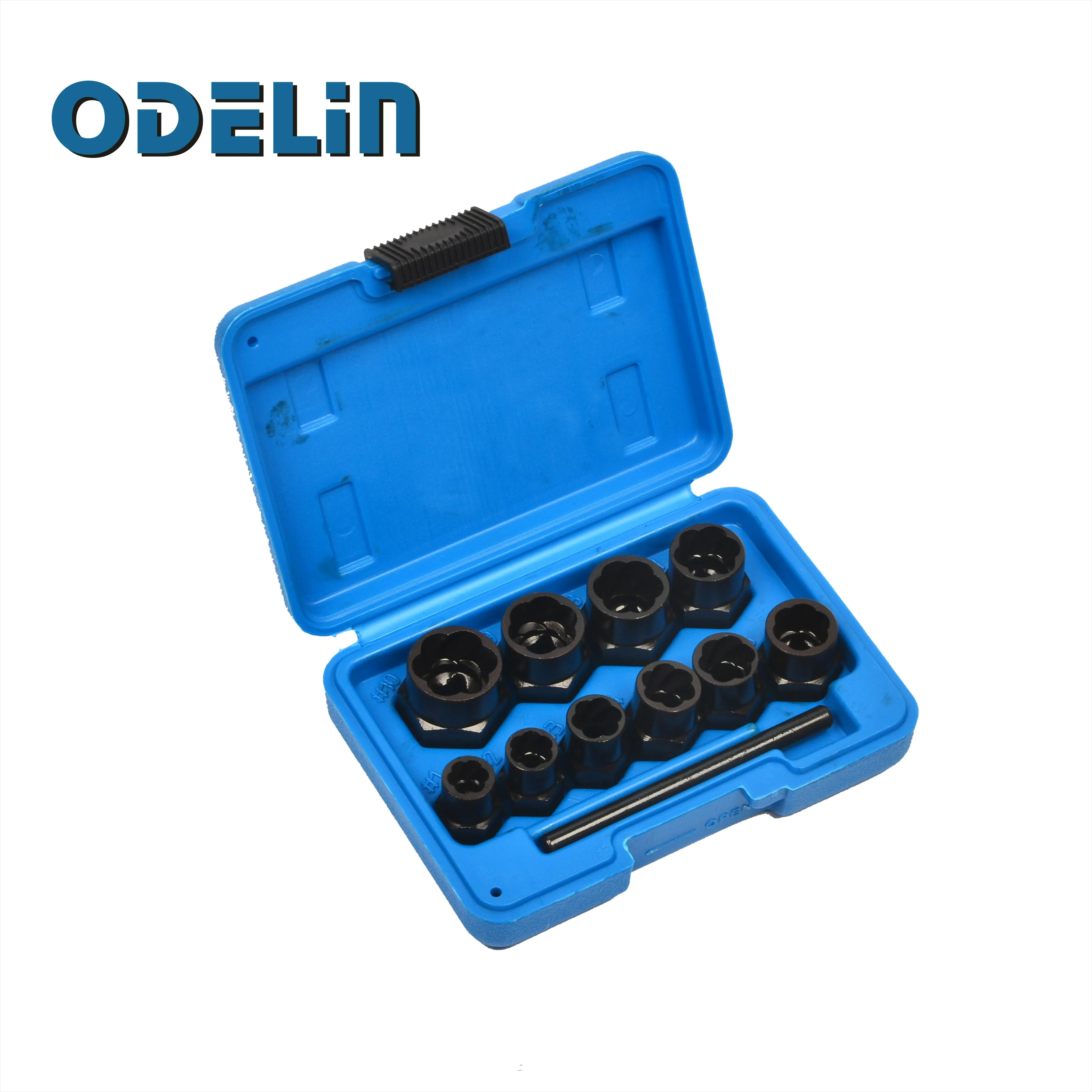 

Locking Wheel Nut Removers 11pc Nut Bolt Stud Extractor Twist Socket Set
