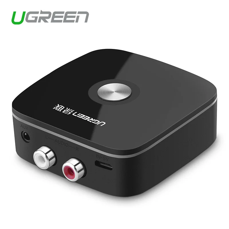 

Ugreen Wireless Car 4.1 Bluetooth Receiver Adapter 3.5mm to 2RCA AUX Audio Music Adapter for Car Speaker MP3 Phone Headphone