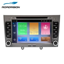 RoadRision 2Din Android 8,1 автомобильный DVD Мультимедиа gps навигация для peugeot 408/308/308SW автомобильный dvd-плеер черный/серый