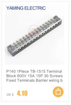 TBC-603 60A 3P 6 винтов разъем Клеммная колодка доска провода проводки разъемы фиксированные клеммы контактный линии 3 полюса 0,5-6MM2