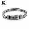 KALEN 8mm Egyptian Ankh Symbol Of Life Charm Bracelets For Men Women Stainless Steel Mesh Linking Chain Bracelet Jewelry ► Photo 1/6