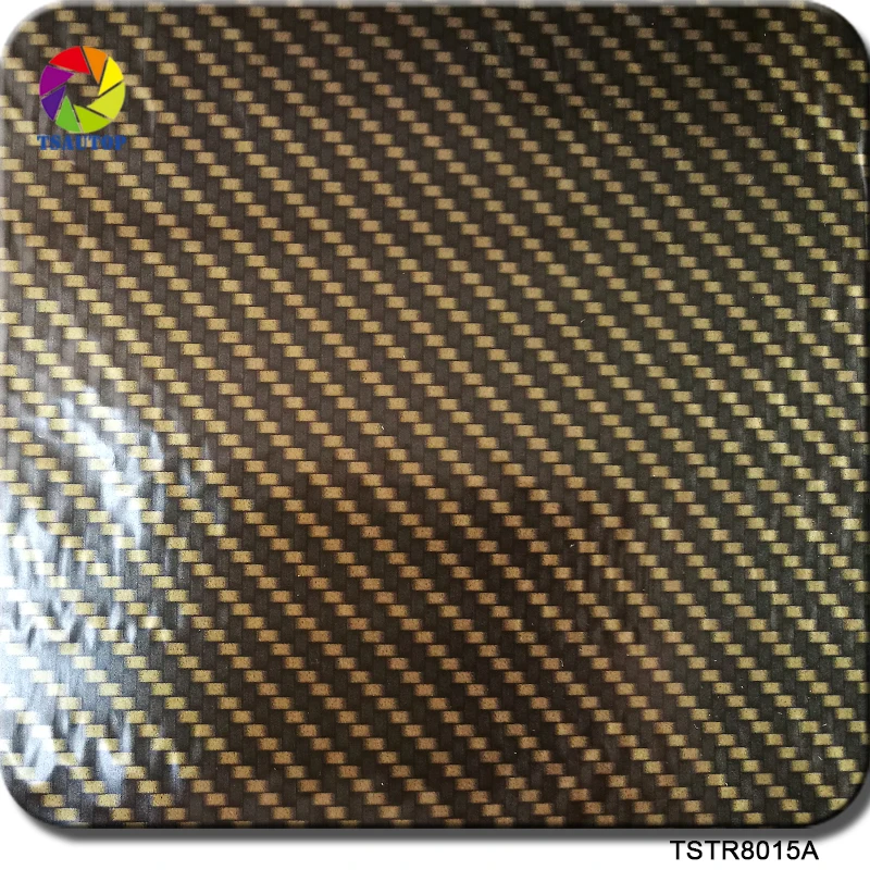 Royal Tsautop Size 1m X 10m Hydrographics Film Transfer Yellow Carbon