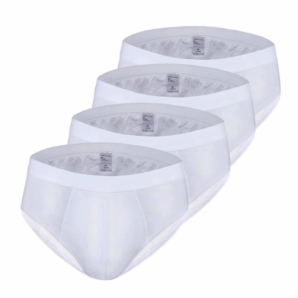 

NXY Men's 4-8pcs/Pack White Briefs Comfortable Mens Underwear Seamless Underpants Cotton Classical Soft Briefs Stretch Cuecas