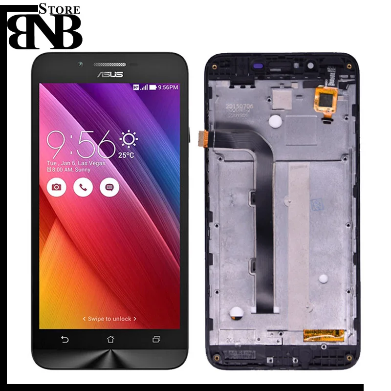 

For Asus ZenFone Go ZC500TG Z00VD Lcd Screen Display with Touch Digitizer Assembly 1 piece with frame Free shipping