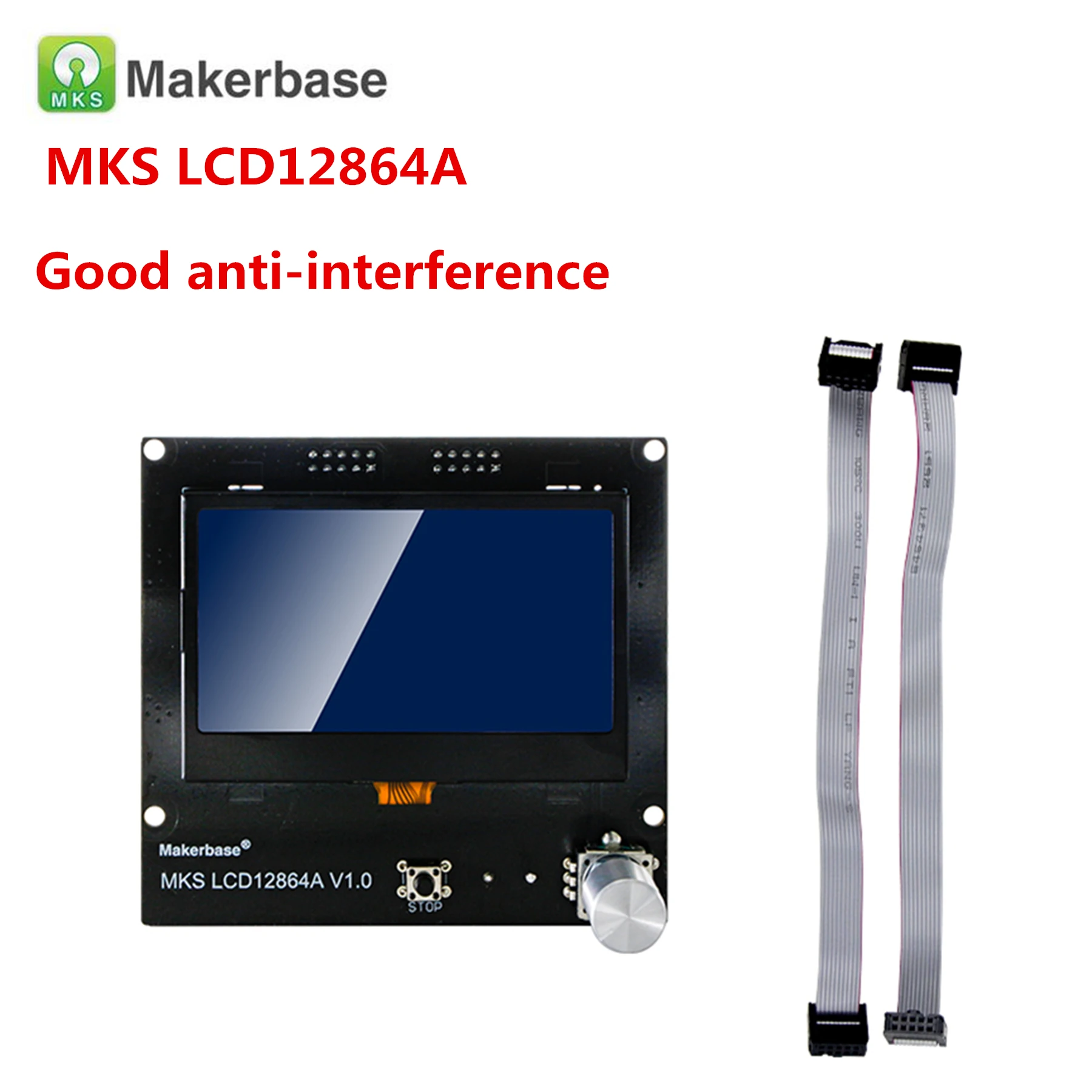 

3D printer display panel LCD12864 controller Reprap 12864 lcd MKS LCD12864A screen LCD module for MKS gen v1.4 GEN_L motherboard
