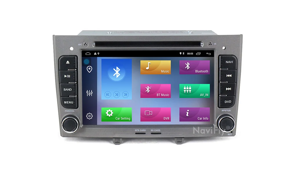 Best Navifly! 2G+32G Android 9.1 2din Car dvd radio audio GPS Navigation for PEUGEOT 308 2007-2013,408 2011-2014 car Stereo Head Unit 17