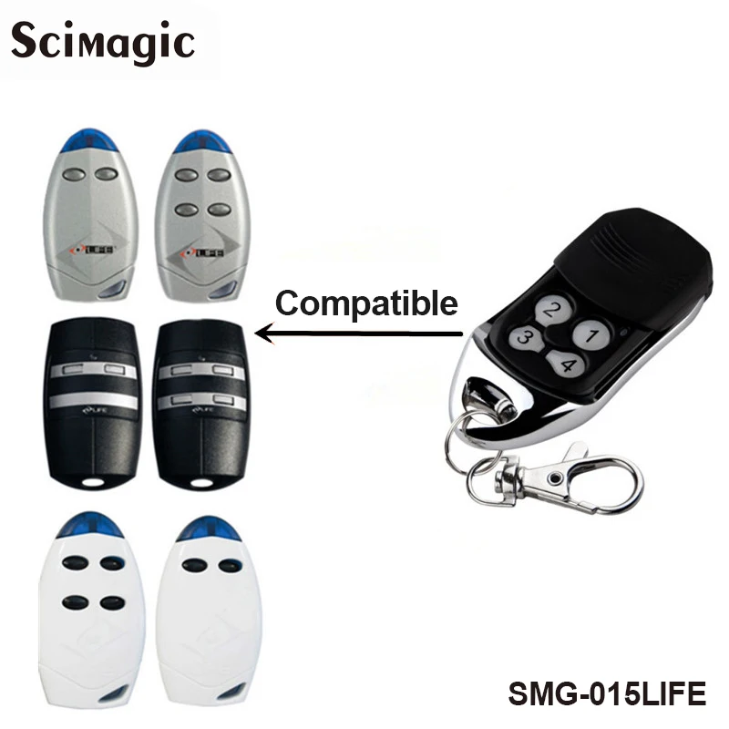 

Gate control LIFE FIDO2 FIDO4 VIP2 VIP4 VIP2R VIP4R STAR2 STAR4 garage door remote control LIFE remote garage rolling code 433