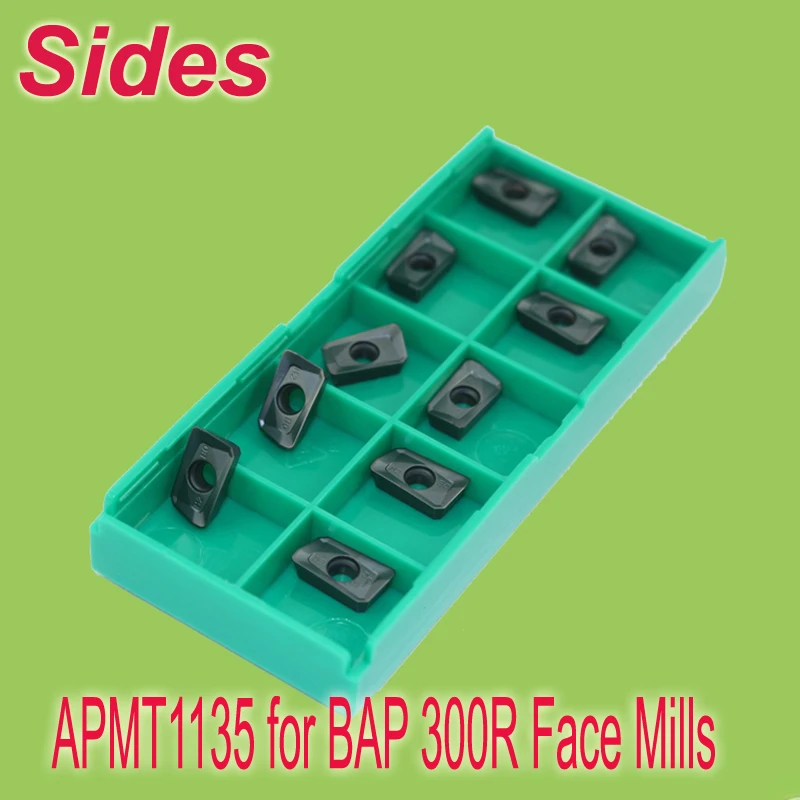 

Brand New APMT1135 PDER Replacable Carbide Rotating Milling Inserts for Face Mill BAP 300R Free Shipping