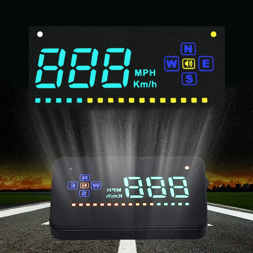 Проектор автомобильный AOSHIKE A2 проектор диагональю 3 5 дюйма OBD OBD2|Проекционный