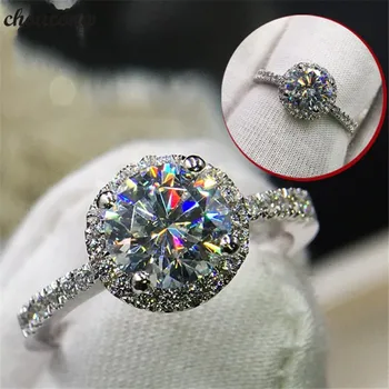 

choucong Handmade Elegant Promise Ring 925 sterling Silver AAAAA Zircon cz Engagement Wedding Band Rings For Women Fine Jewelry